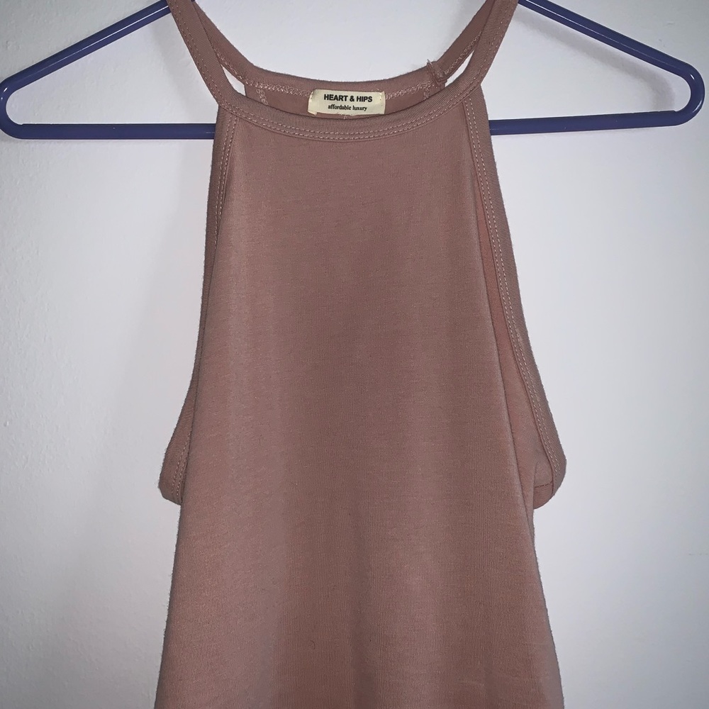 Pink halter top